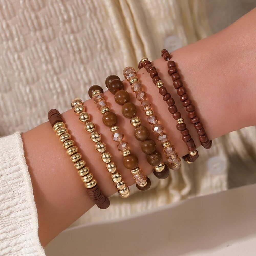 Bohemia Multilayer Stackable Crystal Beaded Brace… - image 5